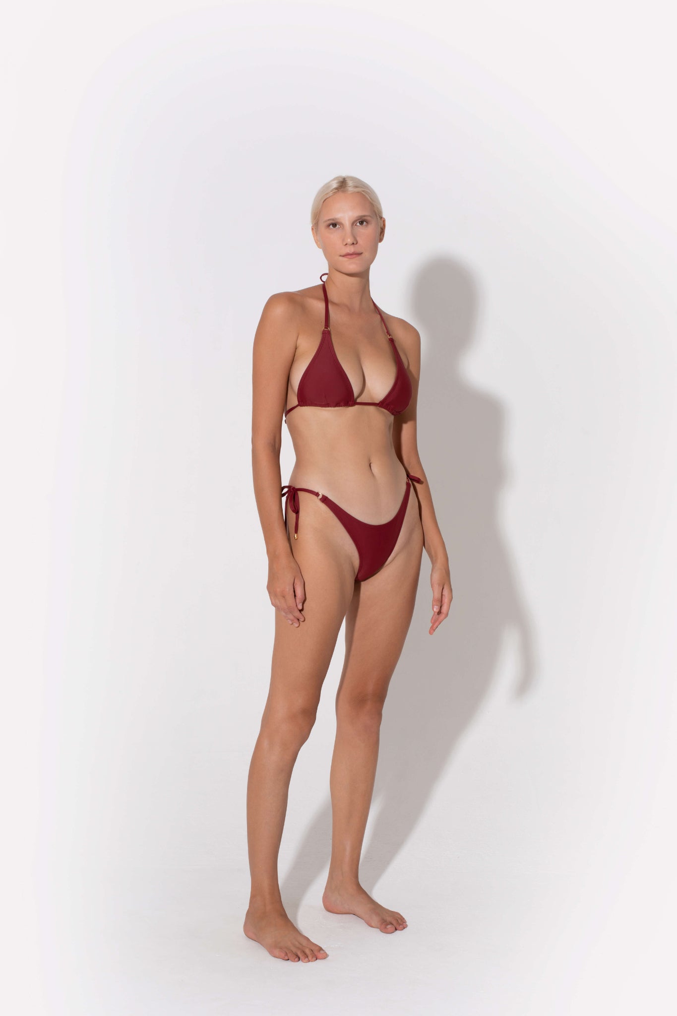 Coral print tanga bikini bottoms, 2024 Swimwear Trends