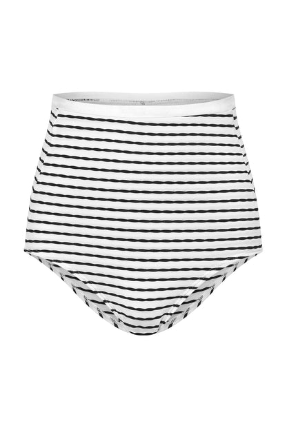 high waist white bikini bottoms